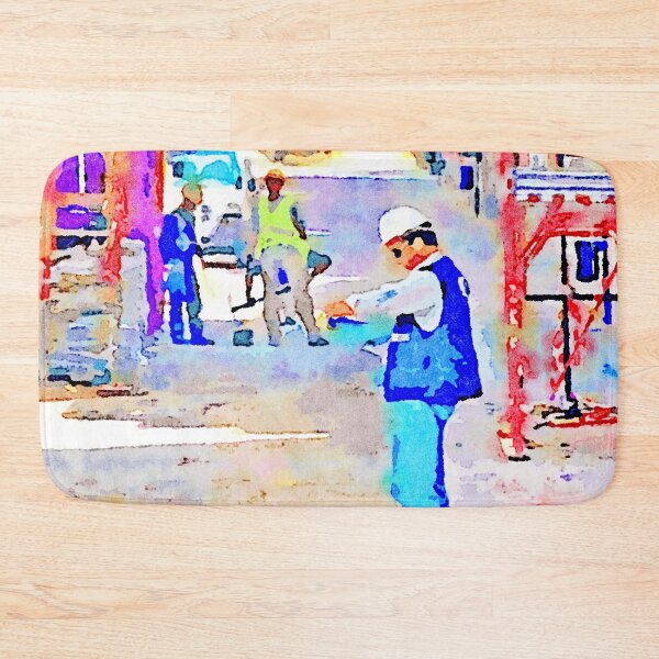 Item preview, L'Aquila: buildings with scaffoldings and workers designed and sold by Giuseppe Cocco.
