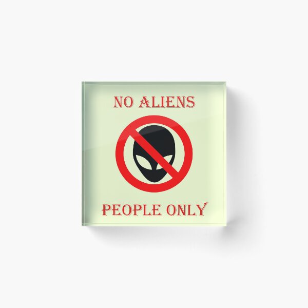 Item preview, No aliens, humans only designed and sold by helenkaiy.