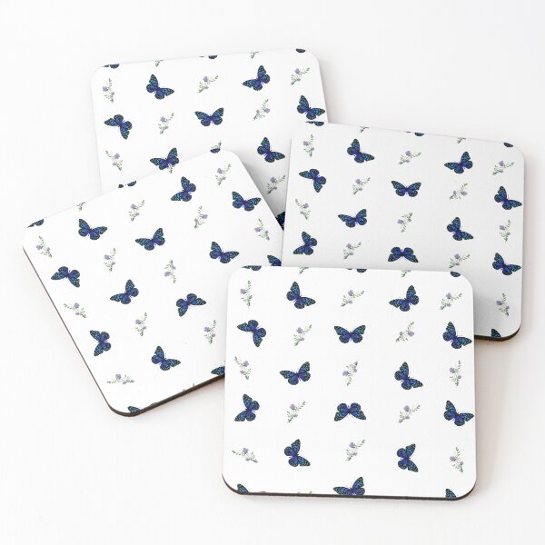 Item preview, Blue Butterfly background pattern design designed and sold by mark-taylor.