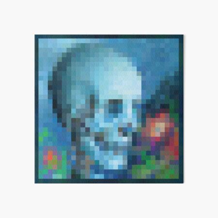 Minecraft Painting Moonlight Installation Art Board Print