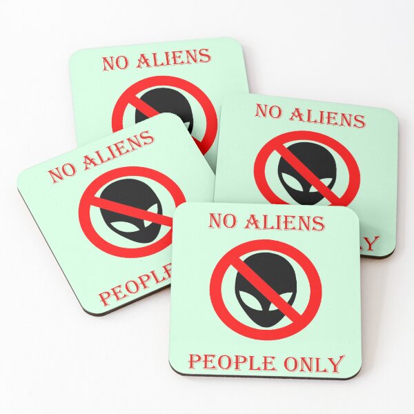 Item preview, No aliens, humans only designed and sold by helenkaiy.