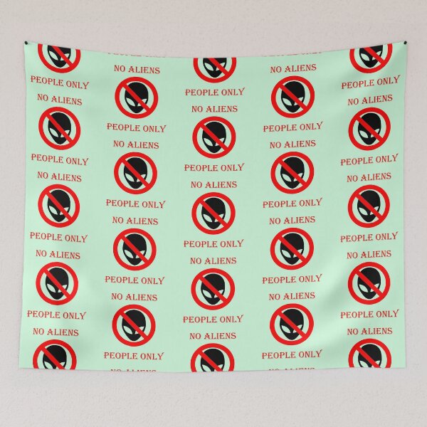 Item preview, No aliens, humans only designed and sold by helenkaiy.