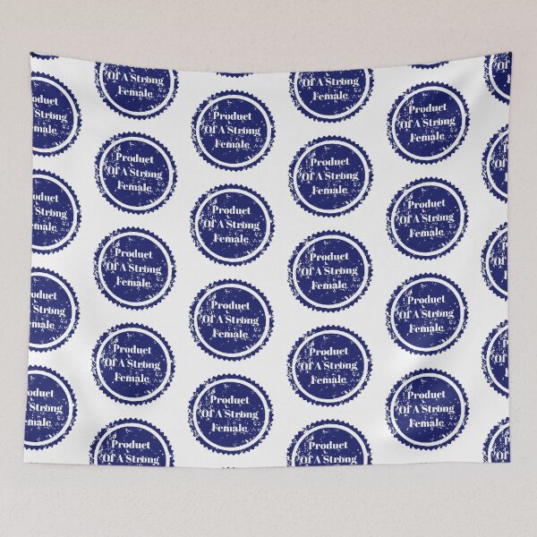 Item preview, Product of a strong female-blue stamp designed and sold by wiwiart.