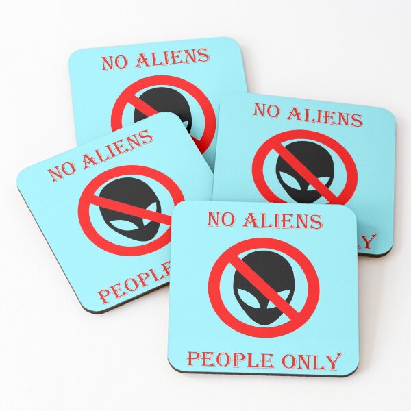 Item preview, No aliens, humans only designed and sold by helenkaiy.