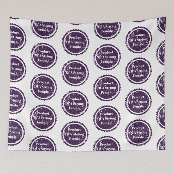 Item preview, Product of a strong female- purple stamp designed and sold by wiwiart.
