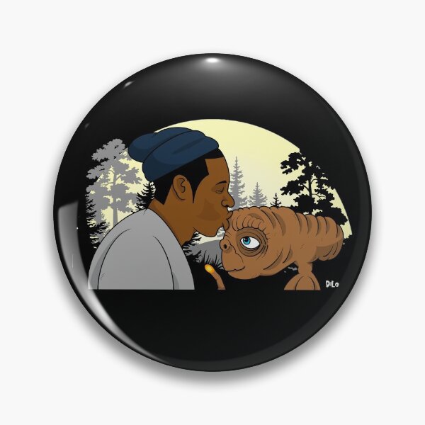 Item preview, Jay-Z kissing ET Alien Lover Nostalgia Icons designed and sold by DiLo-Draws.