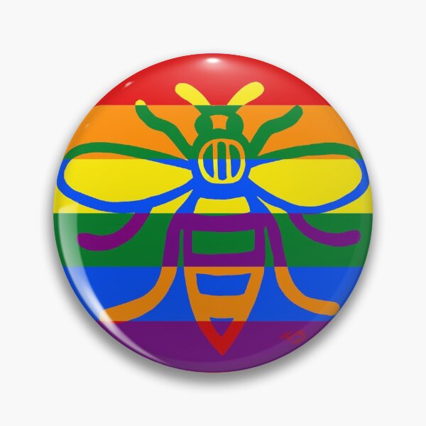 Item preview, Manchester Worker Bee Multicoloured LGBT 2020 designed and sold by MarkEdz.