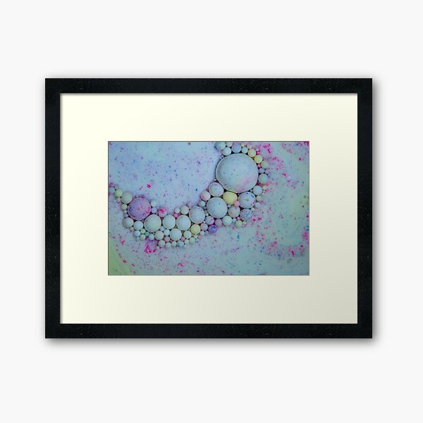 Bubbles Art Opossum Framed Art Print