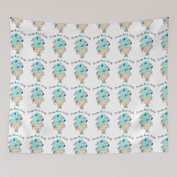 Item preview, Crazy Bird Lady designed and sold by TheCuppyShop.