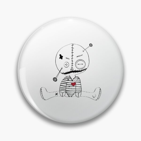 Item preview, Voodoo doll with a red heart designed and sold by Kamidrago.