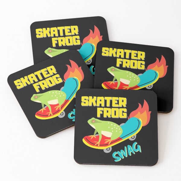 Item preview, Frog On Skateboard In Swag designed and sold by Joy Poddar.