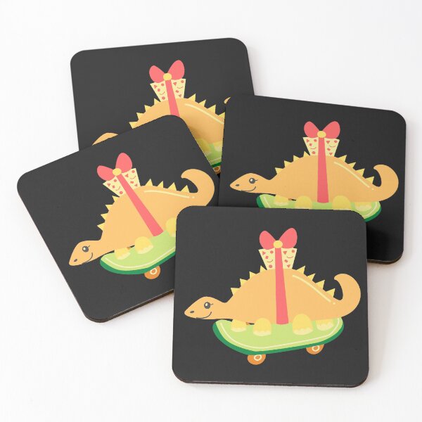 Item preview, Dinosaur on skateboard Christmas designed and sold by NomadMessenger.