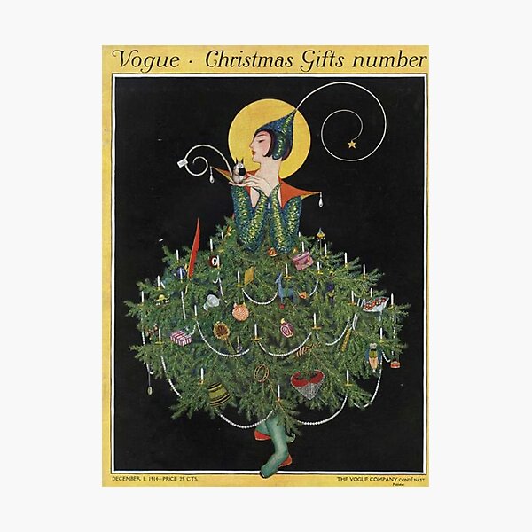 Vintage Vogue Magazine Cover - December 1914 Photographic Print