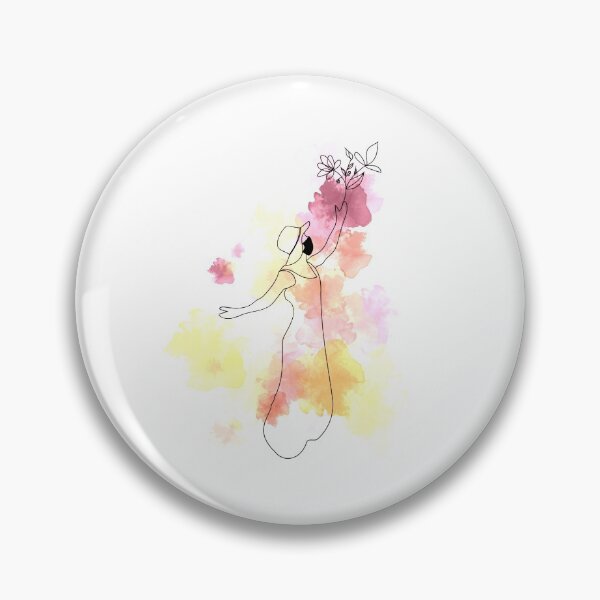 Item preview, Watercolor Line Art Illustration Rose McIver Inspired designed and sold by arteinahpets.
