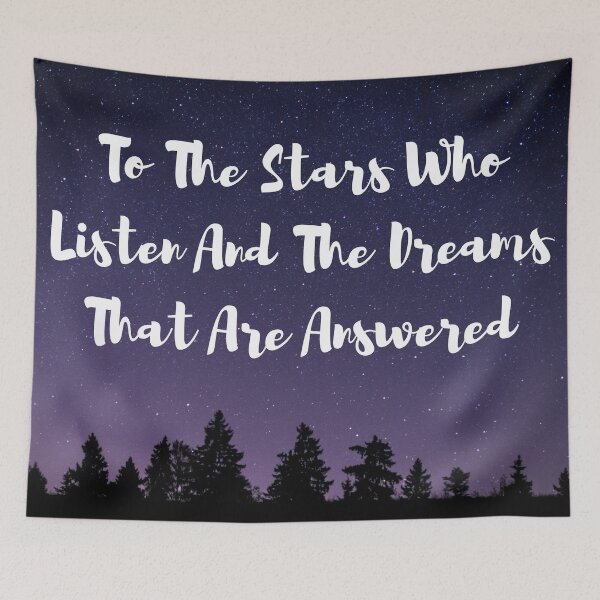 Item preview, To The Stars Who Listen And The Dreams That Are Answered designed and sold by AnnaAndVibes.
