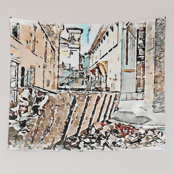 Item preview, L'Aquila: street and rubble designed and sold by Giuseppe Cocco.