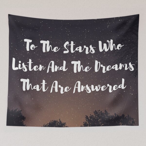 Item preview, To The Stars Who Listen And The Dreams That Are Answered designed and sold by AnnaAndVibes.