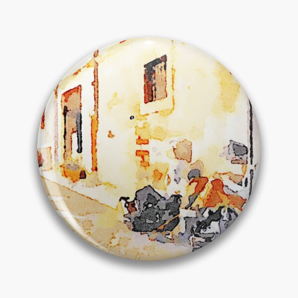 Item preview, L'Aquila: street with household goods designed and sold by Giuseppe Cocco.