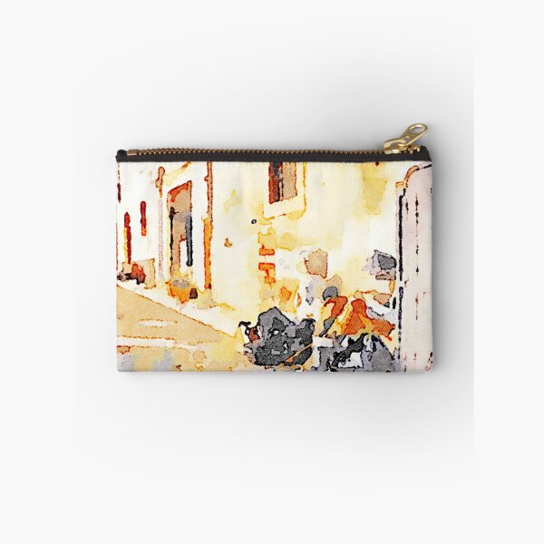 Item preview, L'Aquila: street with household goods designed and sold by Giuseppe Cocco.