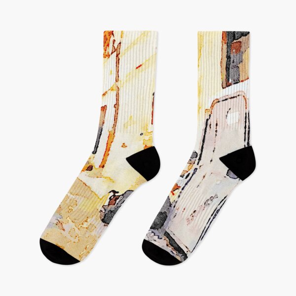 Item preview, L'Aquila: street with household goods designed and sold by Giuseppe Cocco.