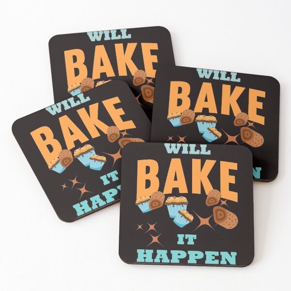 Item preview, Will Bake It Happen - Funny Cakes and Text Graphics Trend Gift designed and sold by leo121687.