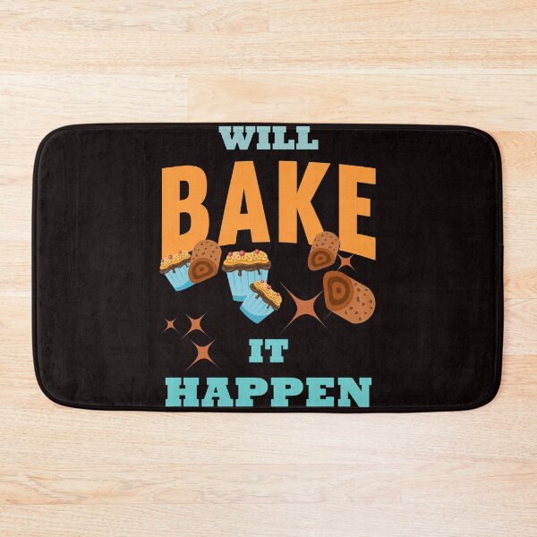 Item preview, Will Bake It Happen - Funny Cakes and Text Graphics Trend Gift designed and sold by leo121687.