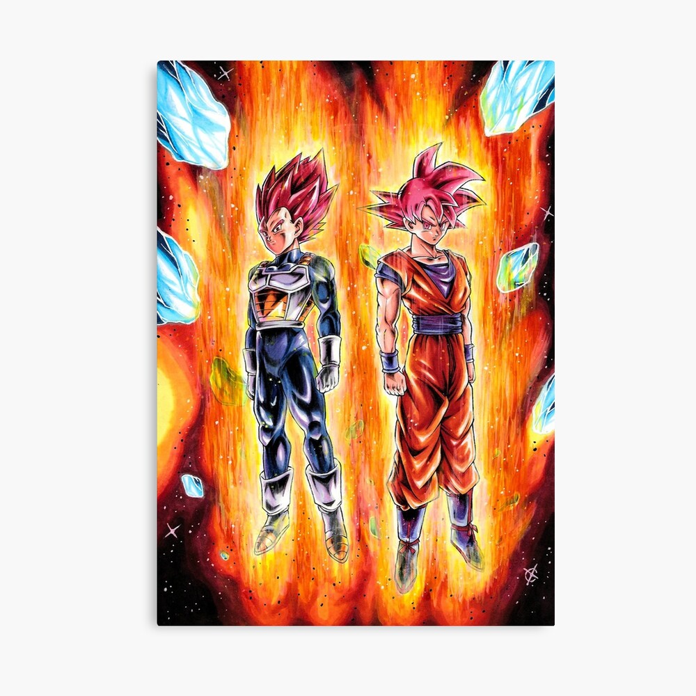 Super Saiyan God Goku & Vegeta (Dokkan Battle) Spiral Notebook