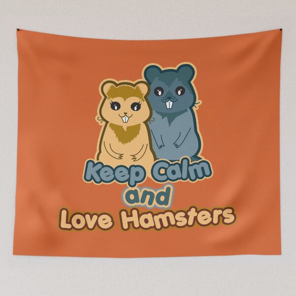 Item preview, Keep Calm and Love Hamsters - Cute Kawaii happy loving quote. designed and sold by Webstudio  2Amigos.