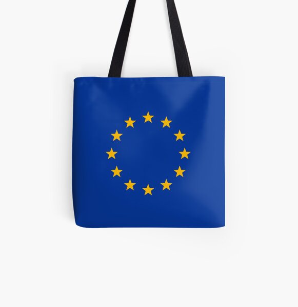 Europe, stars, flag, logo, European Union, symbol, EU All Over Print Tote Bag