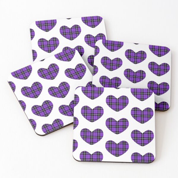 Item preview,  Liliac Purple Tartan Heart | Scotland | Cute Tartan on White designed and sold by cutetartanshop.