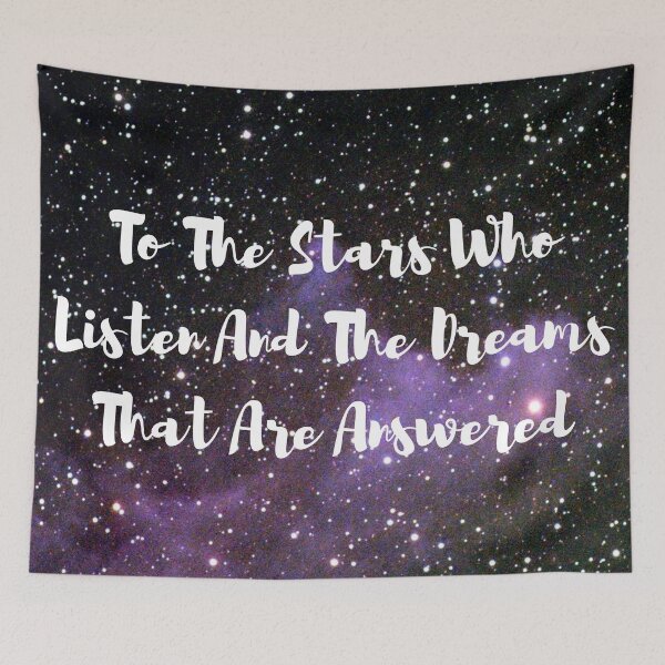 Item preview, To The Stars Who Listen And The Dreams That Are Answered designed and sold by AnnaAndVibes.