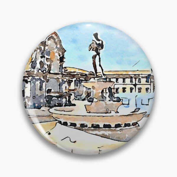 Item preview, L'Aquila: square with fountain designed and sold by Giuseppe Cocco.
