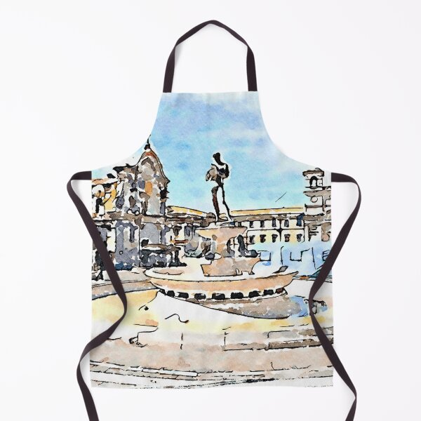 Item preview, L'Aquila: square with fountain designed and sold by Giuseppe Cocco.