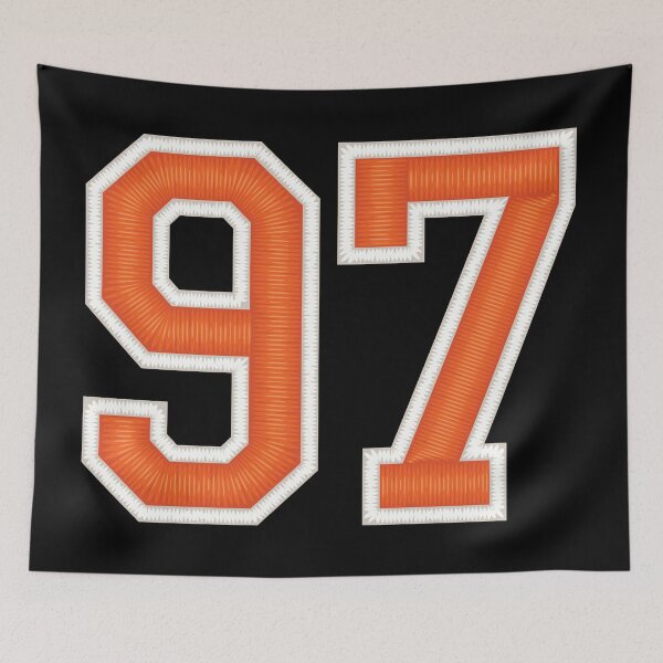Item preview, Sports Number 97 Jersey Ninety-Seven Orange designed and sold by elhefe.