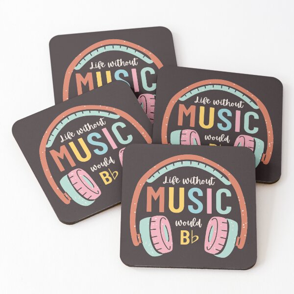 Item preview, Without music life would b flat - Funny designed and sold by ElectricFangs.