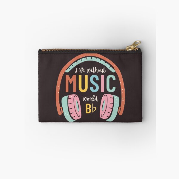 Item preview, Without music life would b flat - Funny designed and sold by ElectricFangs.