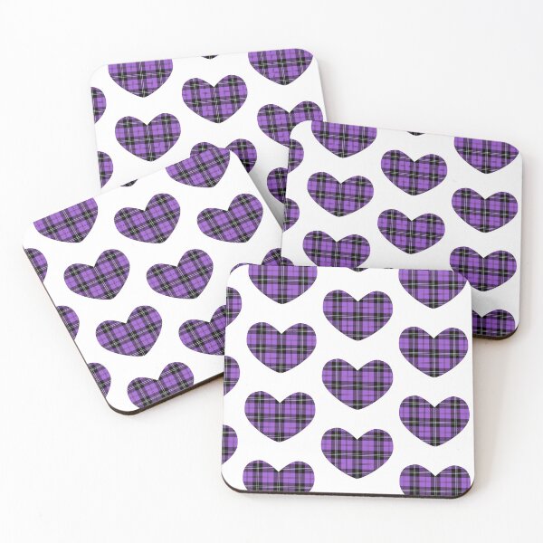 Item preview, Lavender Purple Tartan Heart | Scotland | Cute Tartan on White designed and sold by cutetartanshop.