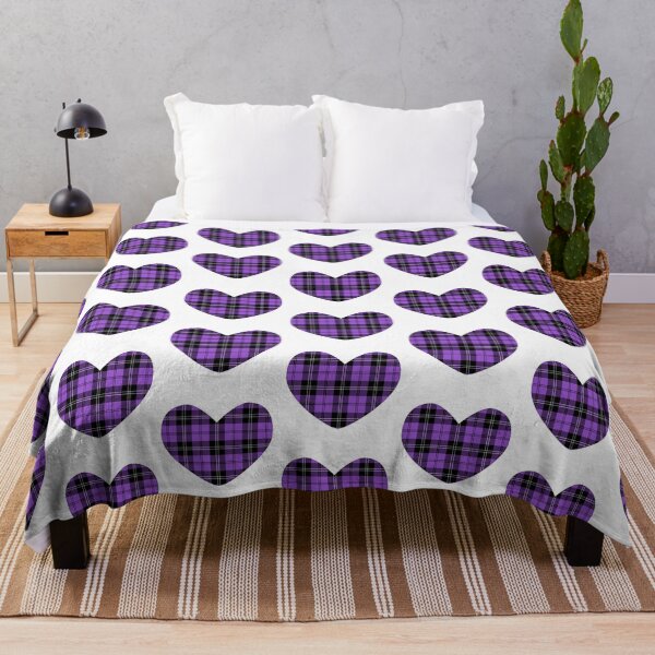 Item preview, Lavender Purple Tartan Heart | Scotland | Cute Tartan on White designed and sold by cutetartanshop.