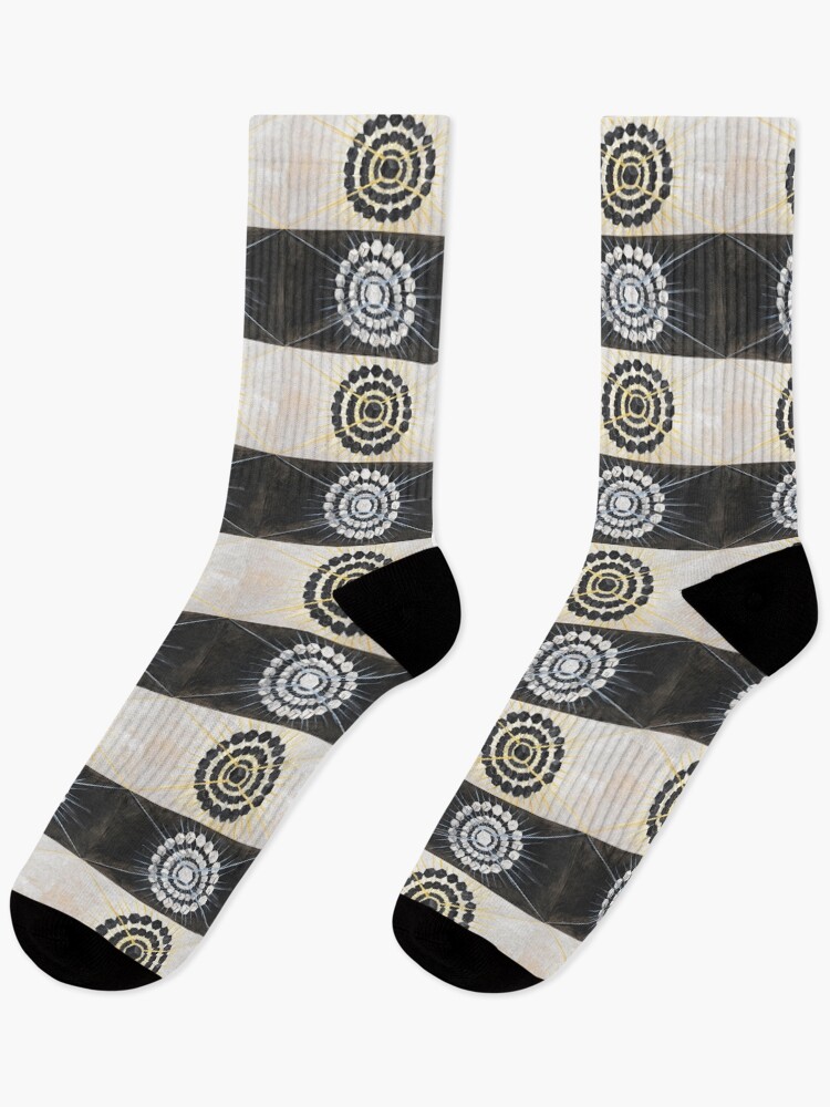 Aperçu 1 sur 5. Chaussettes avec l'œuvre Beautiful Abstract Art by Hilma Af Klint créée et vendue par Geekimpact.