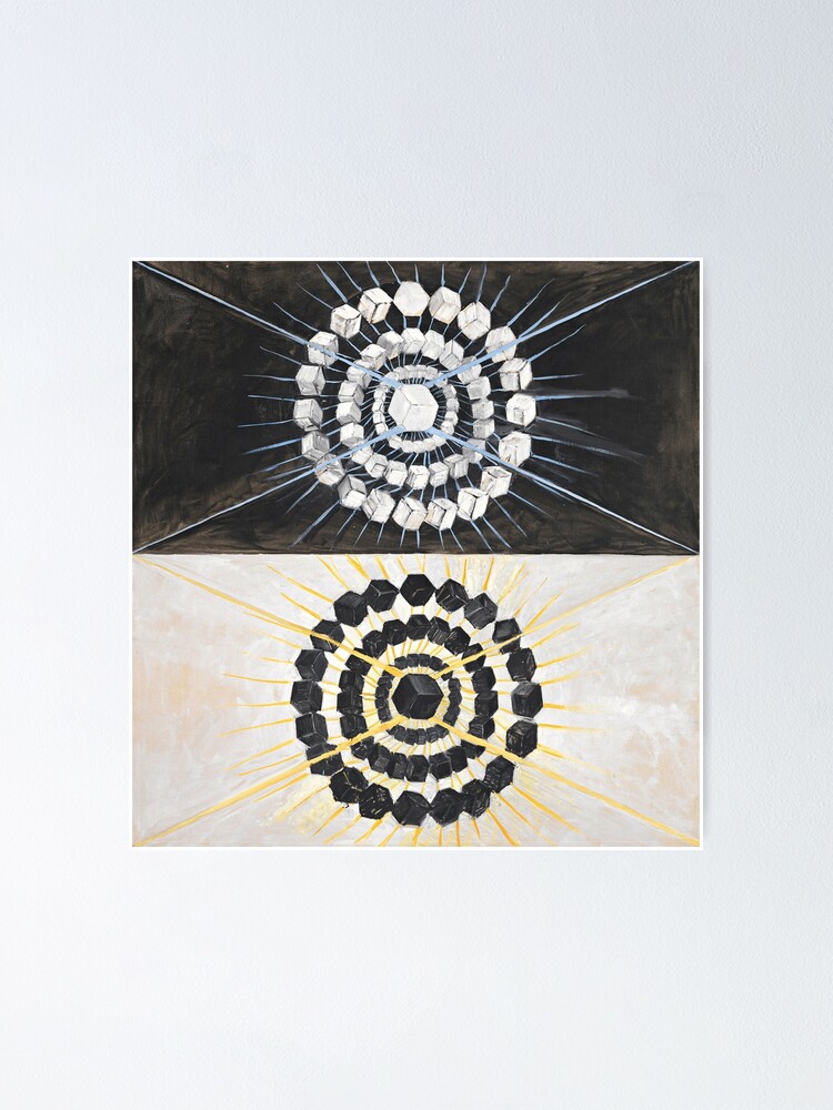 Aperçu 1 sur 3. Poster avec l'œuvre Beautiful Abstract Art by Hilma Af Klint créée et vendue par Geekimpact.