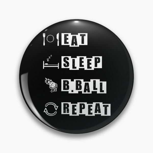 Item preview, Eat, Sleep, B.Ball, Repeat - Black designed and sold by BusyMonkeys.