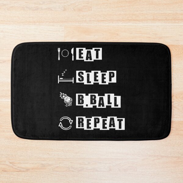 Item preview, Eat, Sleep, B.Ball, Repeat - Black designed and sold by BusyMonkeys.