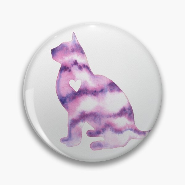 Item preview, Pink cat silhouette designed and sold by Ilumnica.