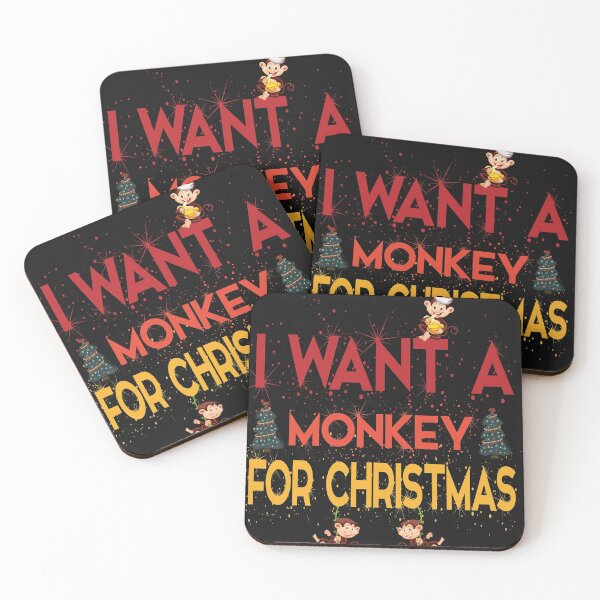 Item preview, i want a monkey for christmas cute family gift idea for mom, dad & sibings designed and sold by mangoshop1.