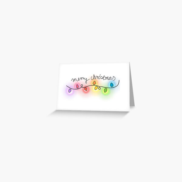 Christmas Lights Greeting Card