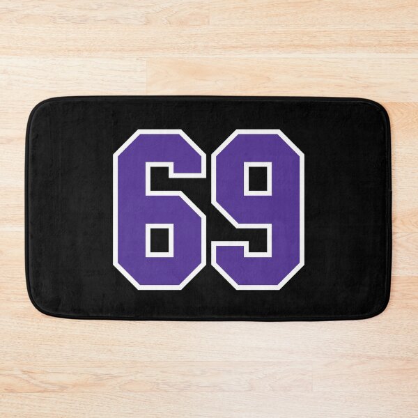 Item preview, Sixty-Nine Purple Jersey Number Sports 69 designed and sold by HelloFromAja.