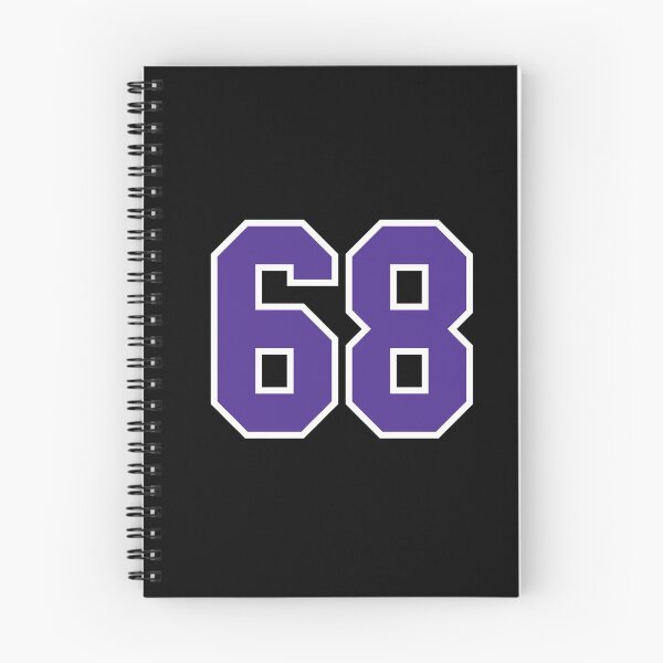 Item preview, Sixty-Eight Purple Jersey Number Sports 68 designed and sold by HelloFromAja.