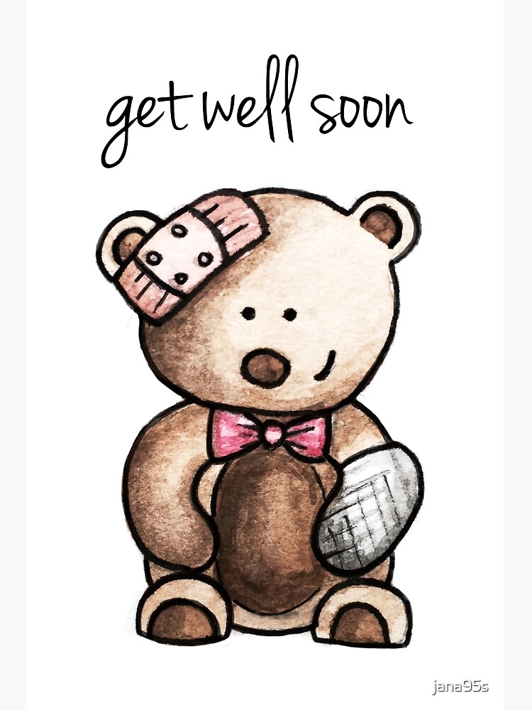 get well soon teddy bear clintons