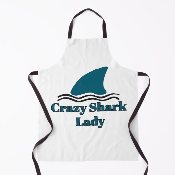 Item preview, Crazy Shark Lady designed and sold by NancyArtDesigns.