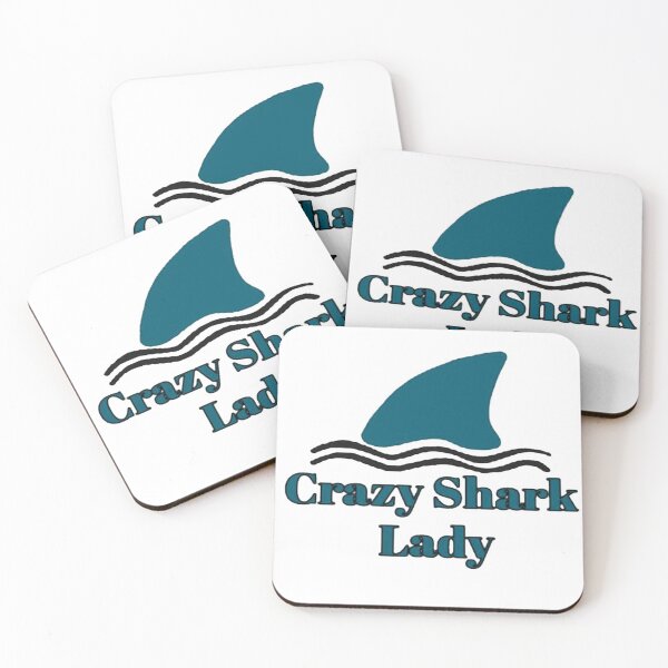 Item preview, Crazy Shark Lady designed and sold by NancyArtDesigns.